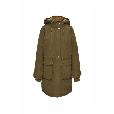 Abbildung von QS MIT Kapuze Parka, Damen, Größe: Large, Olivgrün