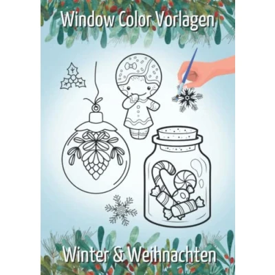 Abbildung von Window Color Vorlagen Winter &amp; Weihnachten: 50 für Kreidemarker, und sonstige Fensterbilder