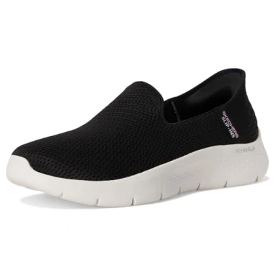 Abbildung von Skechers Damen Hands Free Slip Ins Go Walk Flex Relish Sneaker, Schwarz/Weiß, 39.5 EU