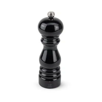 Abbildung von PEUGEOT Salzmühle Paris u‘Select 18 cm 6 voreingestellte Mahlgrade Innovatives Zirlion Mahlwerk für pulverfeines Salz Aus PEFC zertifiziertem Holz Französisches Know how Schwarz lackiert