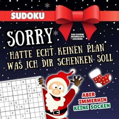 Abbildung von Sudoku: Sorry hatte echt keinen Plan was ich dir schenken soll aber immerhin keine Socken (Das clevere Weihnachtsgeschenk)