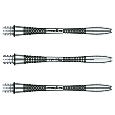 Abbildung von WINMAU Triad Aluminium Schwarz Mittel Dartschäfte (Schäfte) 1 Set pro Packung (insgesamt 3 Schäfte)