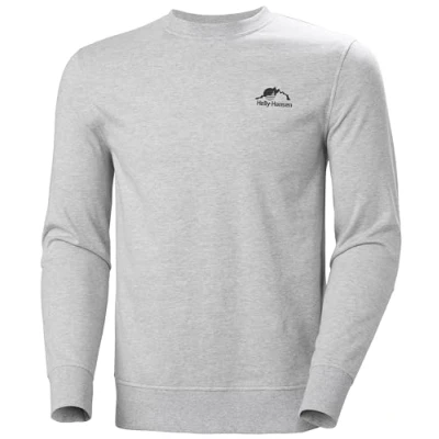 Abbildung von Helly Hansen Herren Nord Graphic Crew Pullover, Grau Melange, XL