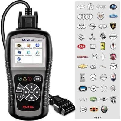 Abbildung von Autel MaxiLink ML519 OBD2 Diagnosegerät, Gleich wie AL519, ​OBD2/ EOBD/CAN Auto Scanner Fahrzeug Motor Fehlercodeleser, mit Enhance Model 6 Erweiterte Version von AL319