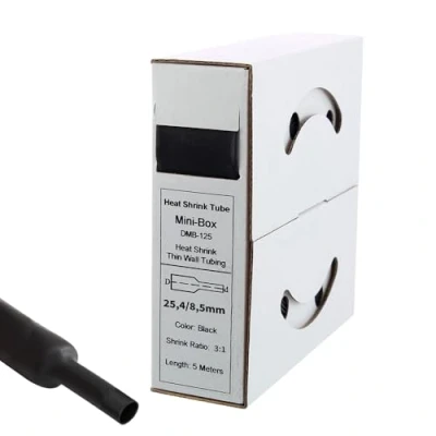 Abbildung von Offgridtec 5m Schrumpfschlauch mit Kleber 24mm&gt;8mm schwarz Ratio 3:1