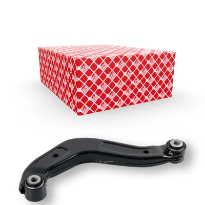 Abbildung von FEBI BILSTEIN 173740 Querlenker mit Gummilagern Hinterachse rechts, oben Stahlblech AUDI: A4 B7 Avant, Saloon, B6 Avant