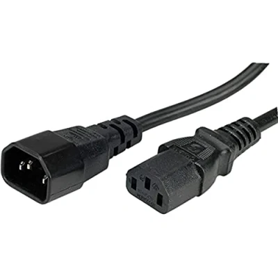 Abbildung von ROLINE Apparate Verbindungskabel, IEC 320 C14 C13, schwarz, 0,5 m