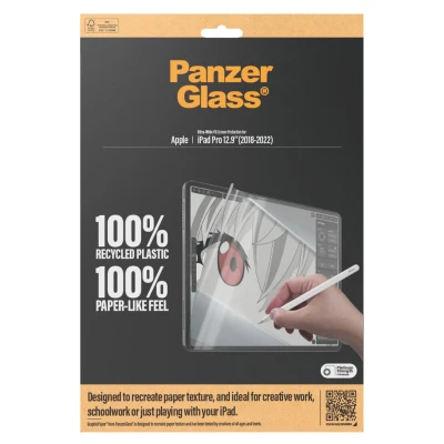 Abbildung von Apple iPad Pro 12.9 (2022) Schutzfolie PanzerGlass GraphicPaper Ultra Wide Fit Screenprotector Displayschutz für das