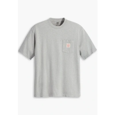 Abbildung von Levi&#039;s Workwear TEE Tshirt print, Herren, Größe: Small, Mid tone grey heather