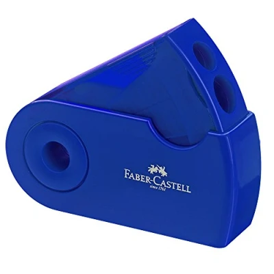 Abbildung von Faber Castell Doppelspitzdose SLEEVE für 8 10 mm Stifte Blau