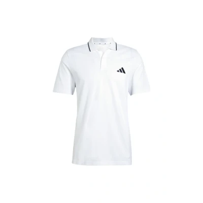 Abbildung von adidas Sportswear Essentials Stripes Poloshirt White black, Herren, Größe: Medium, black