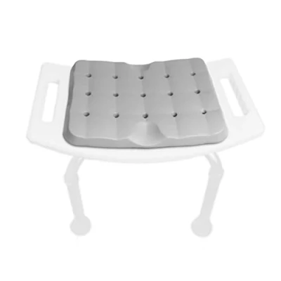 Abbildung von KMINA Sitzkissen Dusche (35x27x3 cm, Hocker Nicht Enthalten), Duschhocker Kissen, 100% Wasserdicht, Kniekissen Garten Grau, Kissen für Duschsitz, Knieunterlage Gartenarbeit Made in Europe