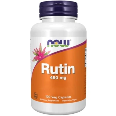 Abbildung von Now Foods, Rutin, 450mg, 100 vegane Kapseln, Laborgeprüft, Bioflavonoid, Glutenfrei, Sojafrei, Vegetarisch