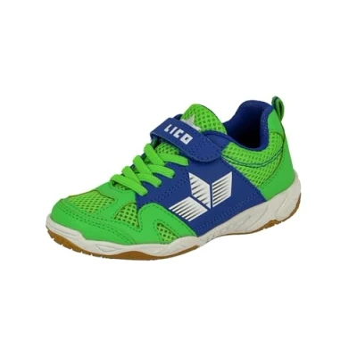 Abbildung von Lico Sport VS Unisex Kinder Hallenturnschuh, Grün/ Blau, 30 EU