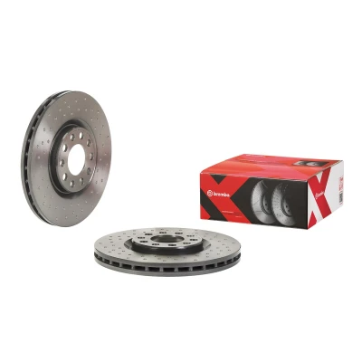 Abbildung von BREMBO 09.D209.1X Bremsscheibe 305 28 5 gelocht/innenbel. beschichtet JEEP: Compass, Renegade Off Road, FIAT: 500X
