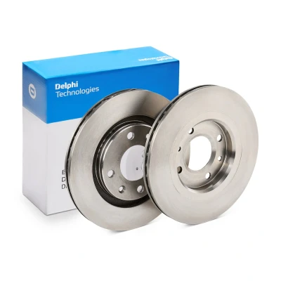 Abbildung von DELPHI BG2387 Bremsscheibe 266 20 4 Belüftet geölt unbehandelt ohne Radlager, ABS Sensorring PEUGEOT: 306 Convertible, 206 Hatchback