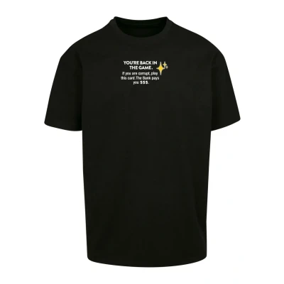 Abbildung von Upscale by Mister TEE Intepol Oversize Tshirt print, Herren, Größe: Medium, Black