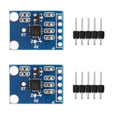 Abbildung von GERUI 2 Stück GY 61 ADXL335 3 Axis Accelerometer Angular Transducer Sensor，Analog Output 5V Sensor Modul kompatibel mit Arduino