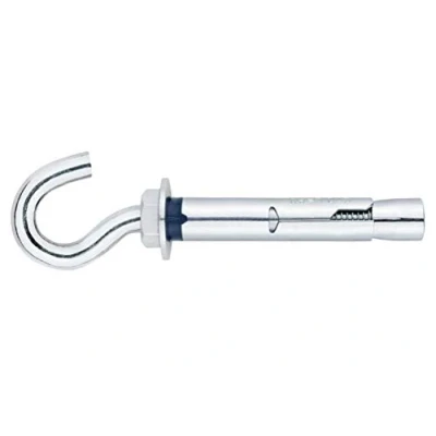 Abbildung von DOJA Industrial Erweiterung Anker Hakenschraube M6 45 PACK 10 Deckenhaken Dehnschraube Haken Schwerlastanker Spreizhaken Schraube Becherhaken Bolzenanker Ankerschraube Wandhaken
