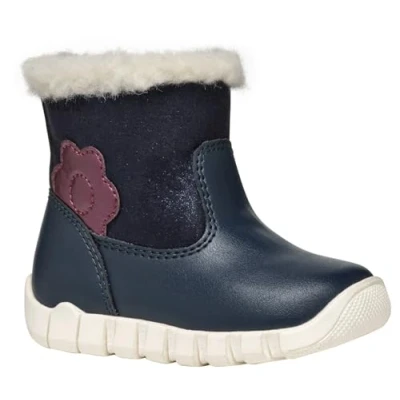 Abbildung von Geox Jungen Mädchen B IUPIDOO Girl Ankle Boot, Navy/Prune, 25 EU