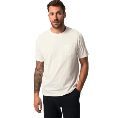 Abbildung von JP1880 Tshirt basic, Herren, Größe: 6XL, Offwhite
