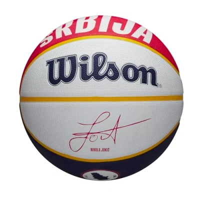 Abbildung von Wilson Basketball, NBA Player Icon, Nikola Jokic, Denver Nuggets, Outdoor und Indoor