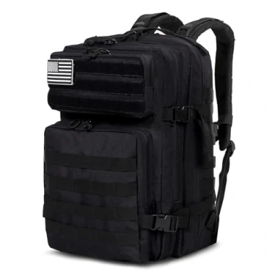 Abbildung von TAN.TOMI Taktischer Rucksack, 45L Militär Outdoor Travel Backpack, Tactical Backpack mit Klettverschluss, Bundeswehr Rucksack Geeignet für Reisen, Abenteuer