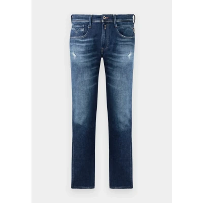 Abbildung von Replay Anbass Pants Jeans Straight Leg, Herren, Größe: 33x32, Dark blue