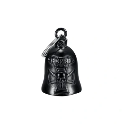 Abbildung von Mocy Bell Clochette Moto Chopper Guardian Gremlin Acier inoxydable Noir