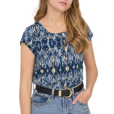 Abbildung von ONLY Onlvic Tshirt print, Damen, Größe: 34, Forever blue