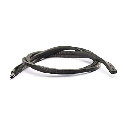 Abbildung von Trollbeads Original Lederarmband ohne Verschluss (41 cm, Doppeltes Schwarz)