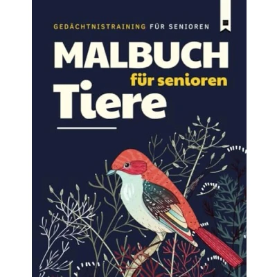 Abbildung von Malbuch für Senioren tiere: Gedächtnistraining mit demenz. Perfekte Geschenke