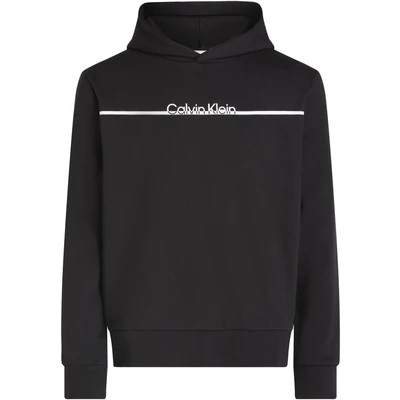 Abbildung von Calvin Klein Split LINE LOGO Hoodie Sweatshirt, Herren, Größe: 4XL, Black