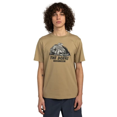 Abbildung von Element Timber Shaper À Manches Courtes Tshirt print, Herren, Größe: XS, Kha
