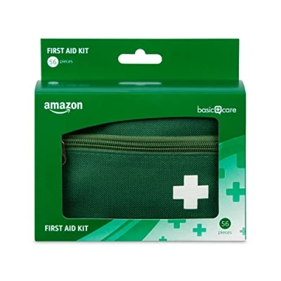 Abbildung von Amazon Basic Care Erste Hilfe Set, 56 Teile, Grün