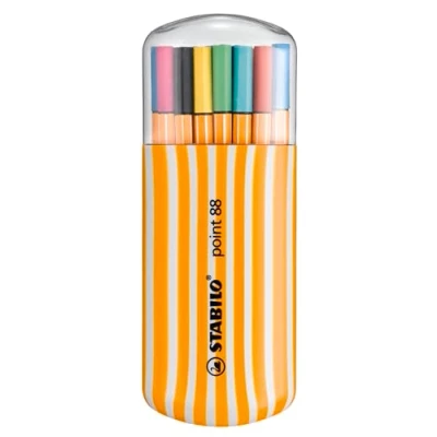 Abbildung von Fineliner STABILO point 88 20er Zebrui mit 20 verschiedenen Farben