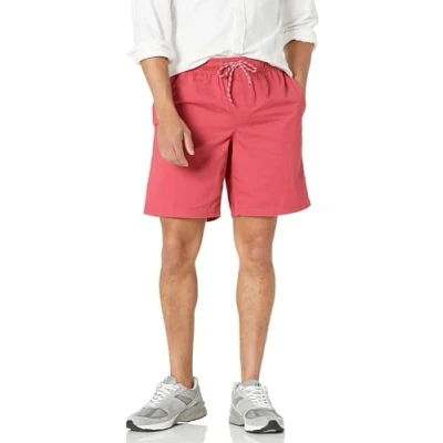 Abbildung von Amazon Essentials Herren Walkshorts Schrittlänge 20 cm lockere Passform mit Kordelzug (in Übergröße erhältlich), Himbeerrot, XXL