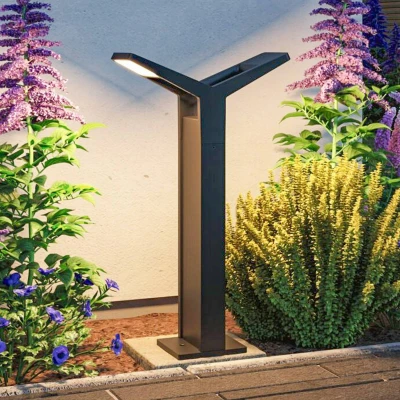 Abbildung von Paulmann LED Pollerleuchte »Juntea IP44 585mm 3000K 2x12,5W 2x800lm 230V Anthrazit +Aluminium«, 2 flammig
