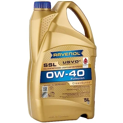 Abbildung von Ravenol SSL 0W 40 5l Motoröl 1111108 005 01 999 VOLKSWAGEN: Golf 4, Passat B6 Variant, Polo V Hatchback, AUDI: A8 D3, A4 B8 Avant, A6 C7 Avant