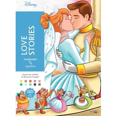 Abbildung von Coloriages mystères Disney Love Stories: Coloriez les chiffres et découvrez l&#039;image !