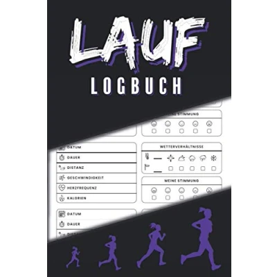 Abbildung von Lauflogbuch Lauftagebuch für Läuferin und Läufer Journal Jogger, Halbmarathon Marathon: über 380 Läufe mehr als 52 Wochen tracken ... Notizbuch zum Ausfüllen Taschenbuch A5