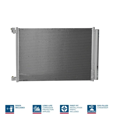 Abbildung von NISSENS 940519 Klimakondensator mit Trockner Aluminium 673 R 134a MERCEDES BENZ: E Class Coupe