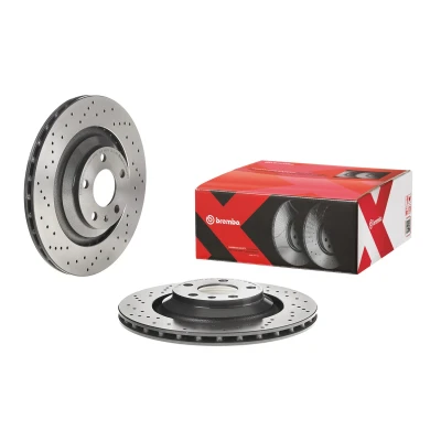 Abbildung von BREMBO XTRA LINE 09.8842.2X Bremsscheibe 330 22 5 gelocht/innenbel. beschichtet hochgekohlt mit Schrauben AUDI: A6 C6 Saloon, Avant