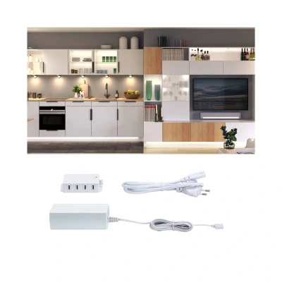 Abbildung von Paulmann Unterschrankleuchte »Clever Connect Trafo max.36W 12V DC incl 8fach Verteiler Weiß«