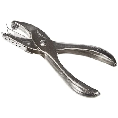 Abbildung von Rayher Hobby 8932400 Lochzange, Länge 12,5 cm, Lochdurchmesser 3 mm, Lochstanzer, Metall Stanzer