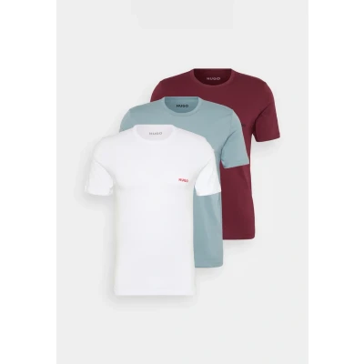 Abbildung von HUGO 3 PACK Unterhemd/shirt, Herren, Größe: XL, White/bordeaux/green