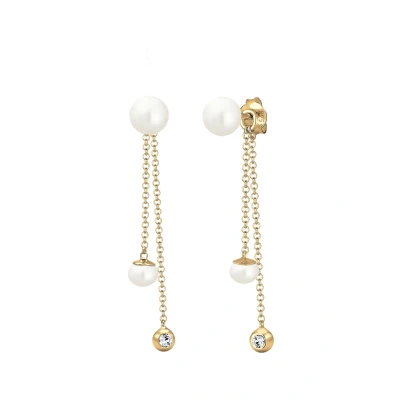 Abbildung von Elli Classic Ohrringe goldcoloured, Damen, Größe: One Size, Gold/coloured