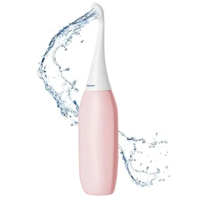 Abbildung von Happy Po Dusche Mobiles Reise Bidet Intimdusche Spart Papier Hygiene, Sauberkeit, Tragbar, Körperpflege, Komfort, Reiseutensil Easy Rosa