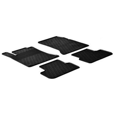 Abbildung von Gledring 0327 Fußmattensatz Gummi vorne und hinten 4 schwarz 750mm 550mm MERCEDES BENZ: CLA Coupe, A Class, Estate