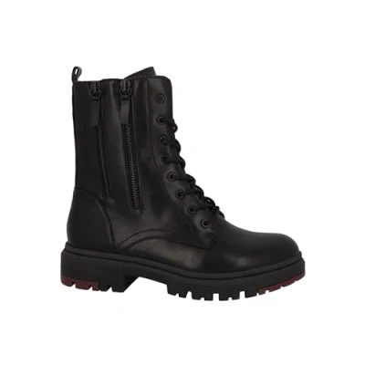 Abbildung von TOM Tailor Schnürstiefelette, Damen, Größe: 38, Schwarz Schuhe